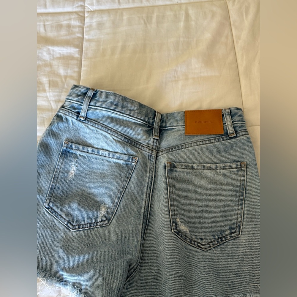 High light blue waist shorts from Express